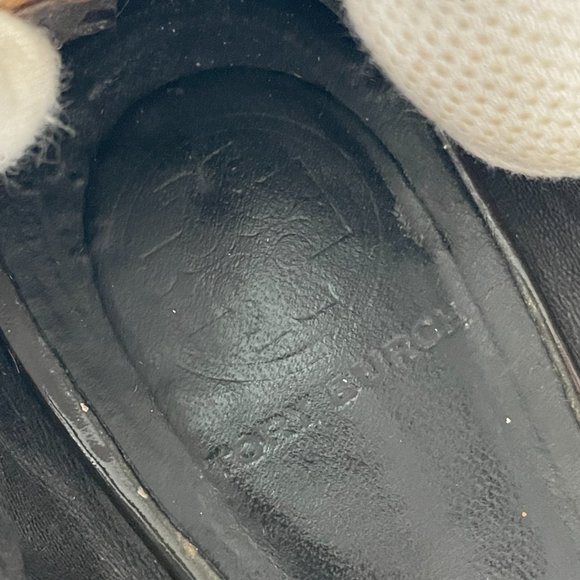 Tory Burch Brown Abbey Ballerina w/Tassel Leather Leopard Slip-on Flats, 8.5 - Picture 11 of 12